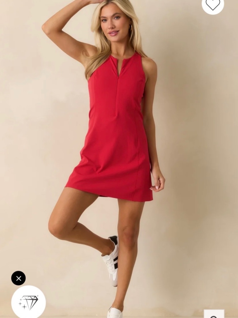 Spanx Red Mini Sports Dress